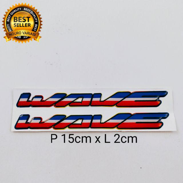 emblem timbul logo HONDA WAVE thailand thailook baby piurmothai TWOTONE  CROME THAAILAND