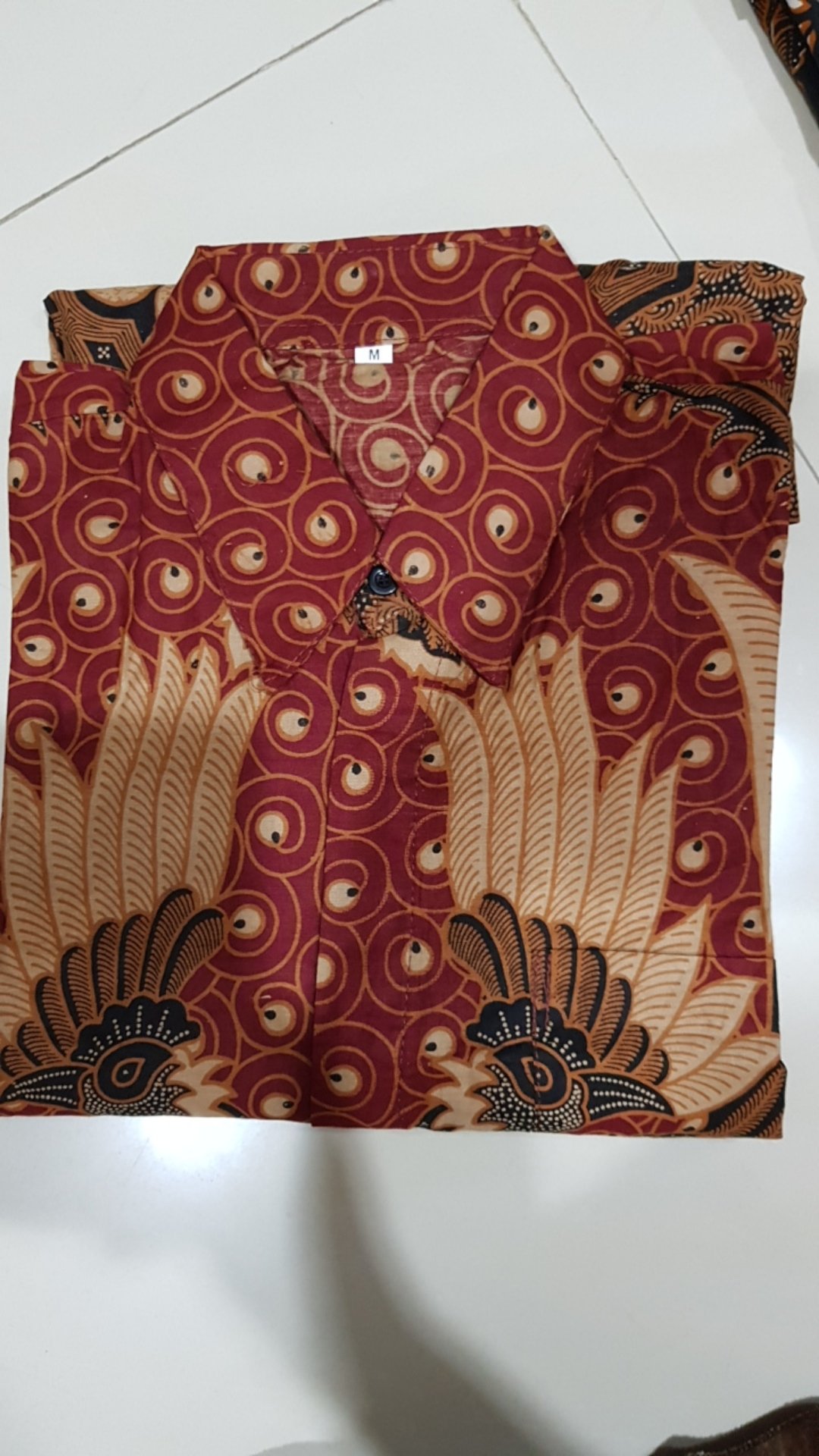 Size M L Xl Xxl Xxxl Bswart Batik Hrb026 Kenongo Hem Pendek Padi Pekalongan M L Xl Batik Pria Murah