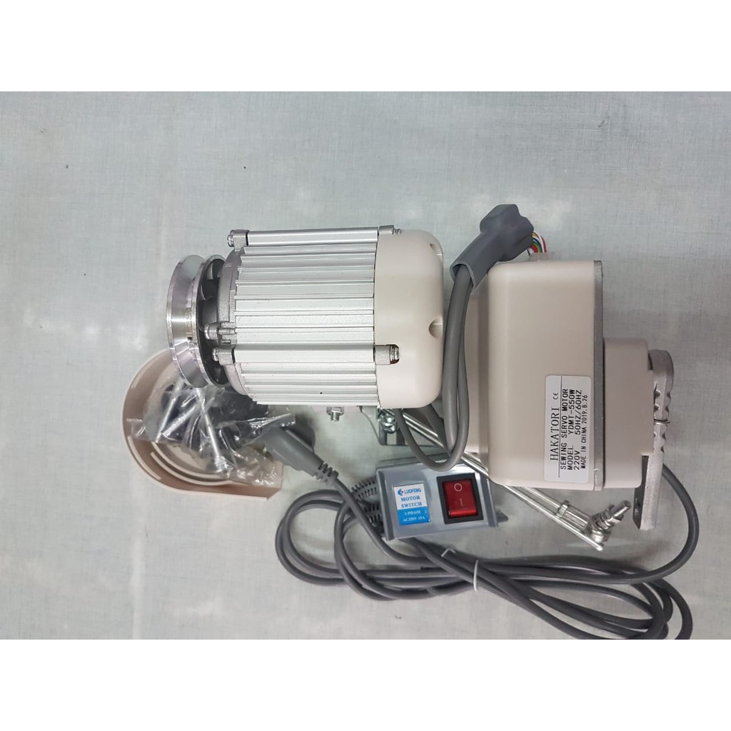 HAKATORI YDMT-550W DINAMO SERVO MESIN JAHIT OBRAS OVERDEK ENERGY SAVING SERVO MOTOR