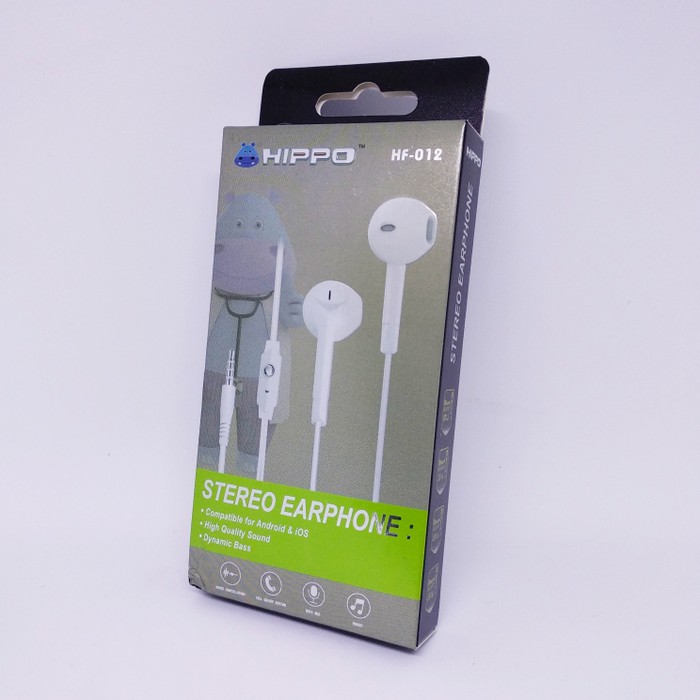 Headset Hippo HF-012 HF012 HF 012 Handsfree Earphone For XiaoMi Oppo Vivo Samsung Iphone Lenovo