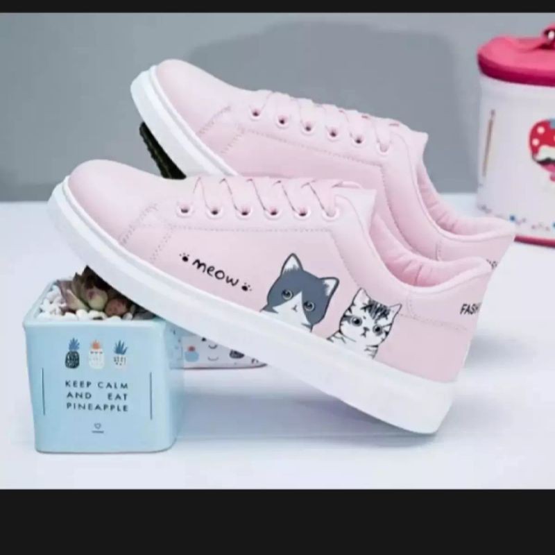 sepatu sneakers kets meow terbaru