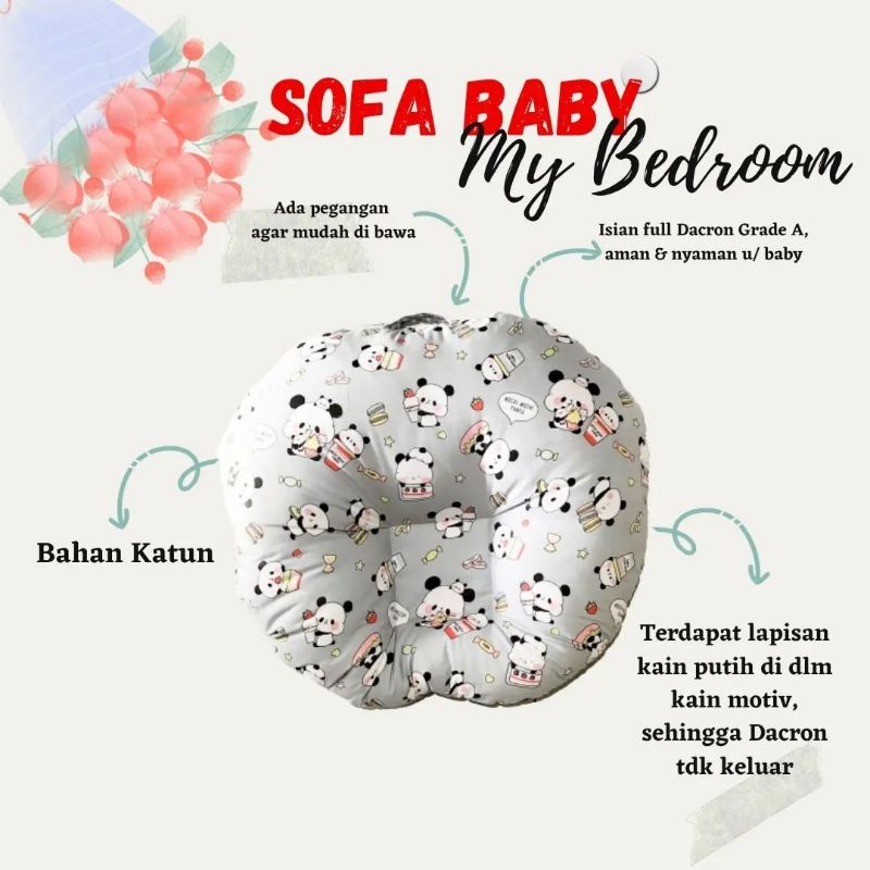 SOFA BAYI MULTIFUNGSI || KASUR BAYI ANTI GUMOH || BABY LOUNGER|| SOFA BAYI JUMBO