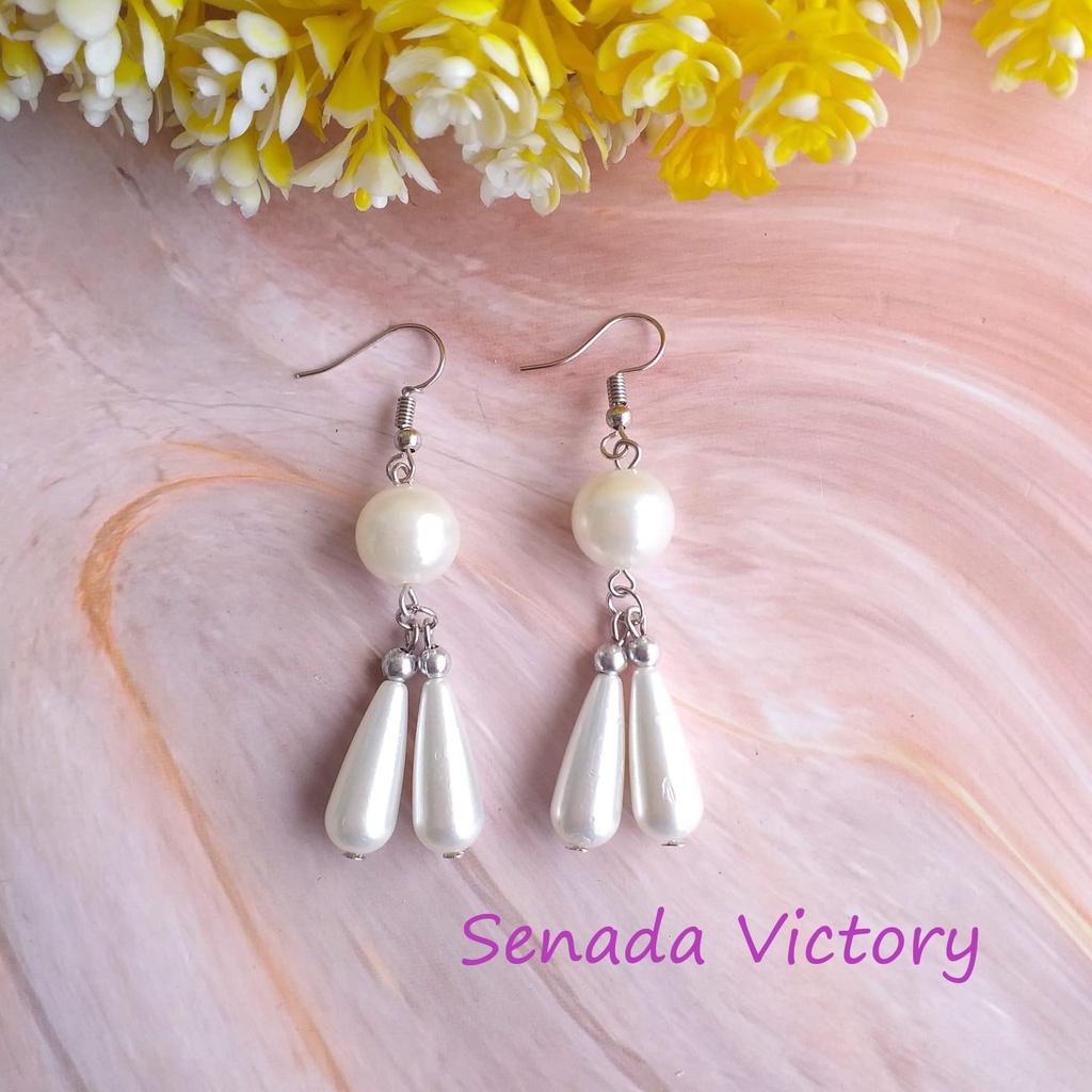 Senada Victory Anting Fashion Mutiara Tetes Juntai SVA024