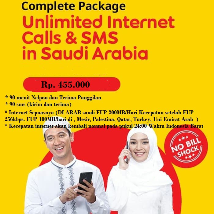 Kartu Paket data, telp& SMS untuk ibadah Umroh komplet im3 indosat ooredoo internet unlimited
