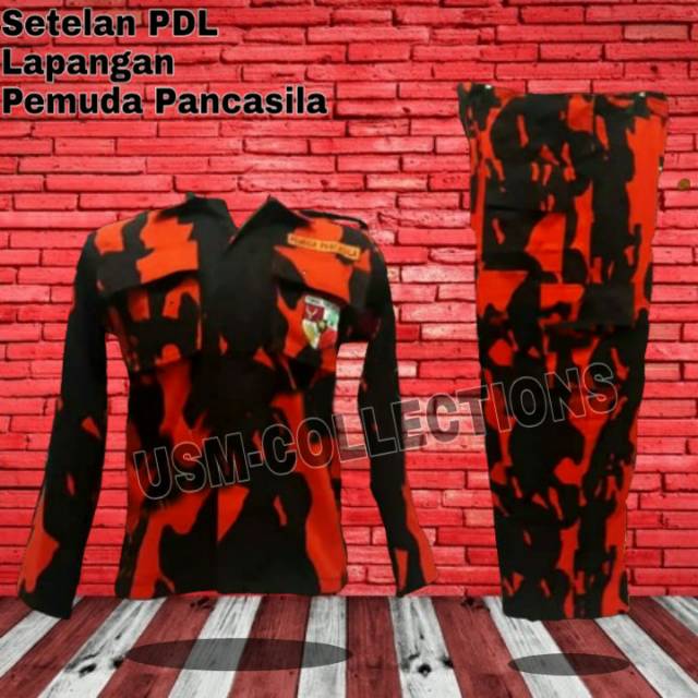 Setelan PEMUDA PANCASILA / setelan seragam baju pemuda pancasila PDL lapangan