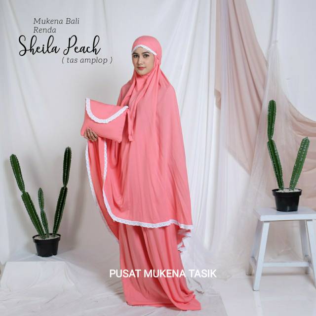 MUKENA COUPLE (IBU + ANAK) BALI RENDA SHEILA AMPLOP | GROSIR MUKENA KATUN RAYON SHARLA MURAH