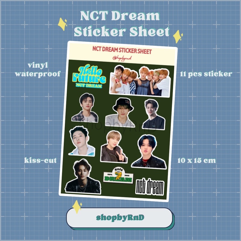 

Sticker Kpop NCT Dream Aesthetic Kiss Cut/Stiker Kpop Lucu