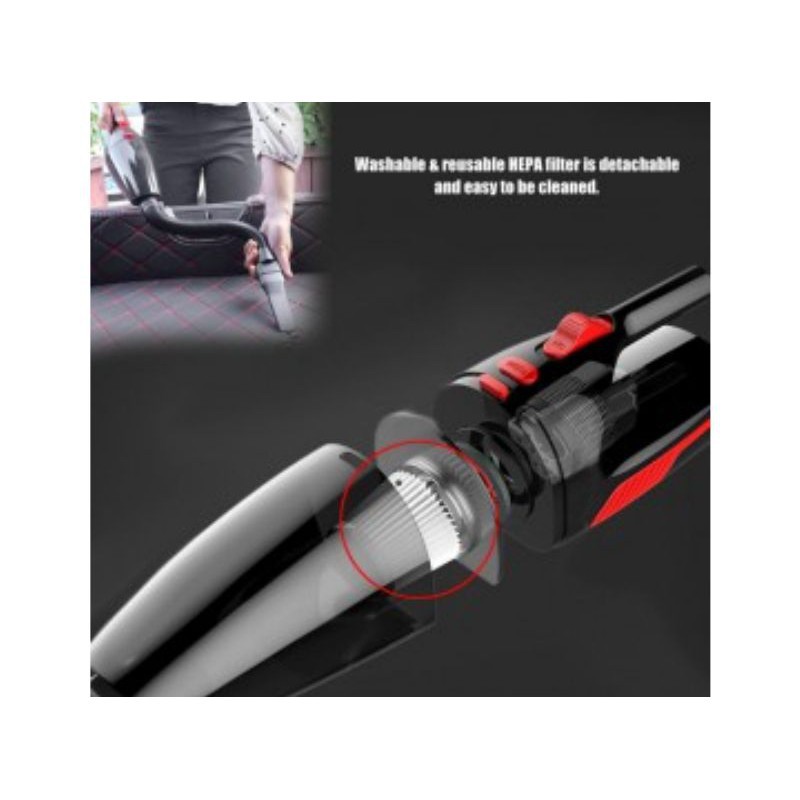 Vacuum Cleaner Alat Penyedot Debu Mobil 12V 120W Vakum Mobil cigarette plug OTOHEROES Vacuum Cleaner Penyedot Debu Mobil 12V 120W APY2001-2XCQ Black Grab Medan