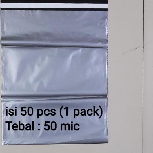 

Polymailer uk 35x45 (50pcs) Plastik Packing Lem Silver, Plastik Lem