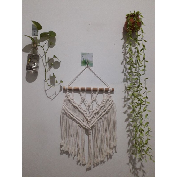 Murah MACRAME WALL besar tali katun dekorasi dinding