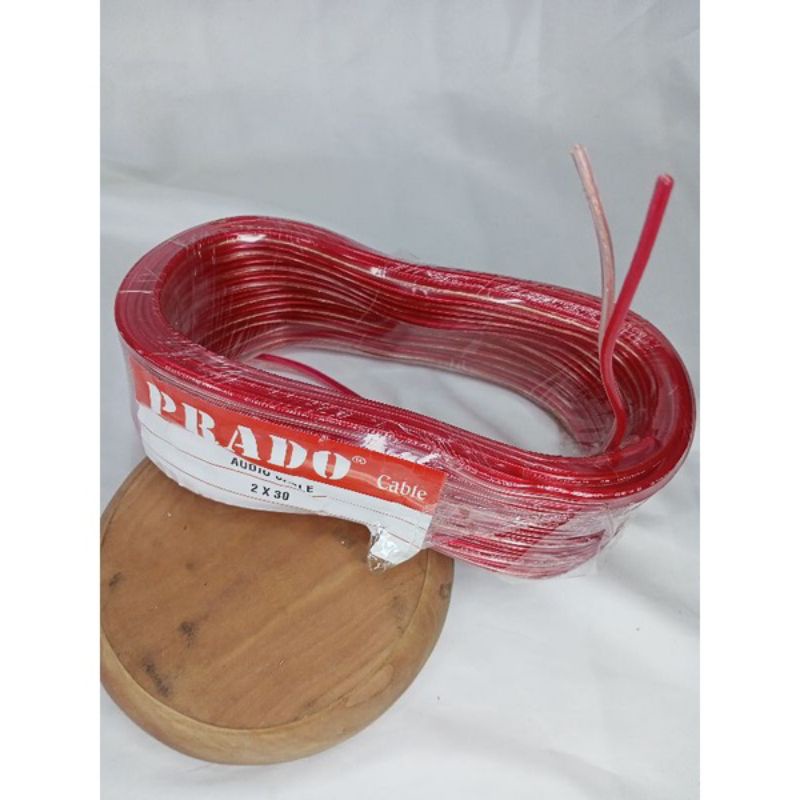 KABEL LISTRIK/KABEL AUDIO PRADO 2×30 meteran