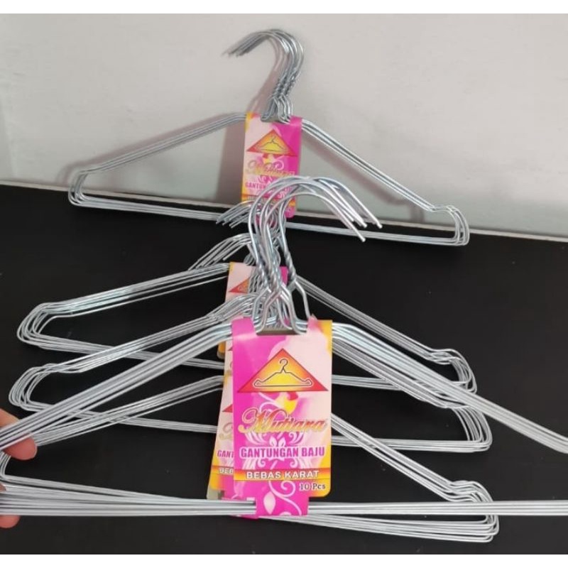 hanger kawat/gantungan kawat per set =10pcs