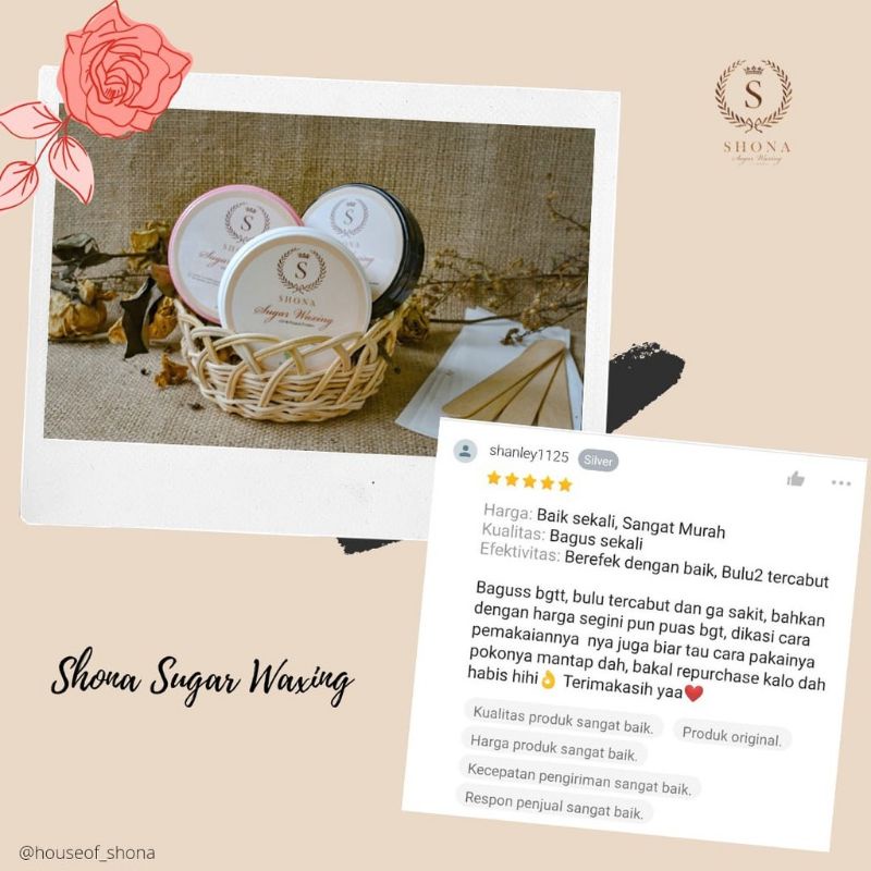 SHONA SUGAR WAXING KIT | SUGAR WAX - Hair Removal PENCUKUR RAMBUT KETIAK