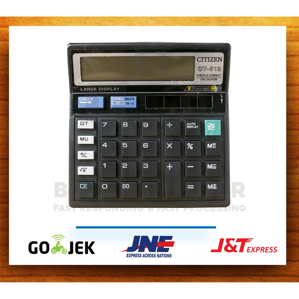 

KALKULATOR 12DIGIT ANGKA MERK CITIZEN TIPE CT512