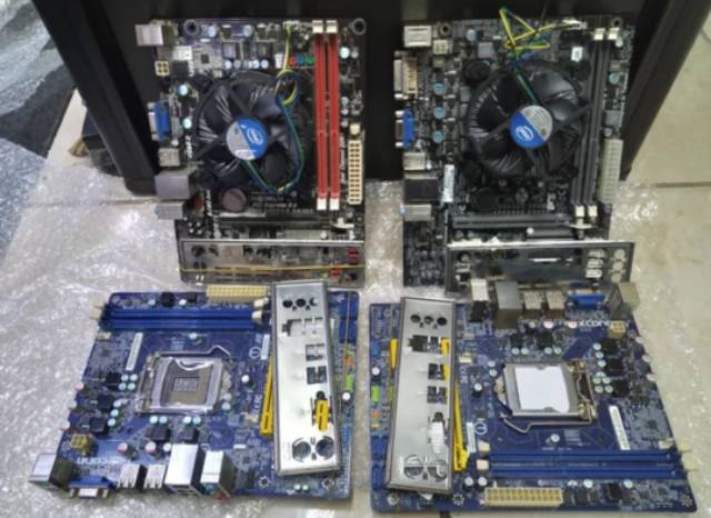 Paket mainbord lga 1155 h61 ddr3 prosesor core i5 2400 plus fan