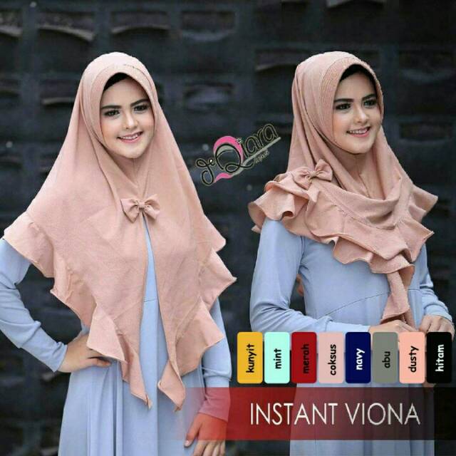 Jual Jilbab Instan Pita Depan Mutiara Replika Kab Kudus Jilbab