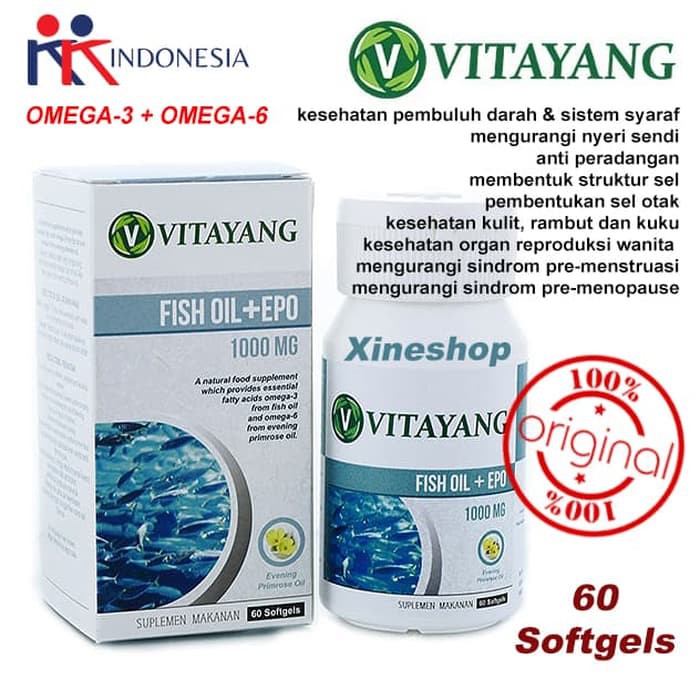 Vitayang Fish Oil Epo 1000mg Kk Indonesia Indonesia