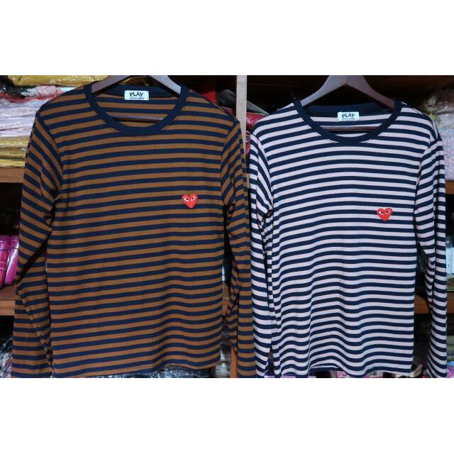 ATASAN CEWEK MURAH GRATIS ONGKIR SELURUH INDONESIA QSAA/ Kaos Cdg play stripe laudya cintya bella /