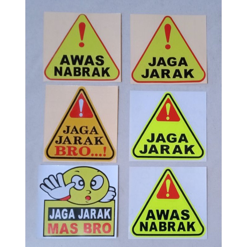 

STICKER JAGA JARAK CUTTING STICKER MOTOR