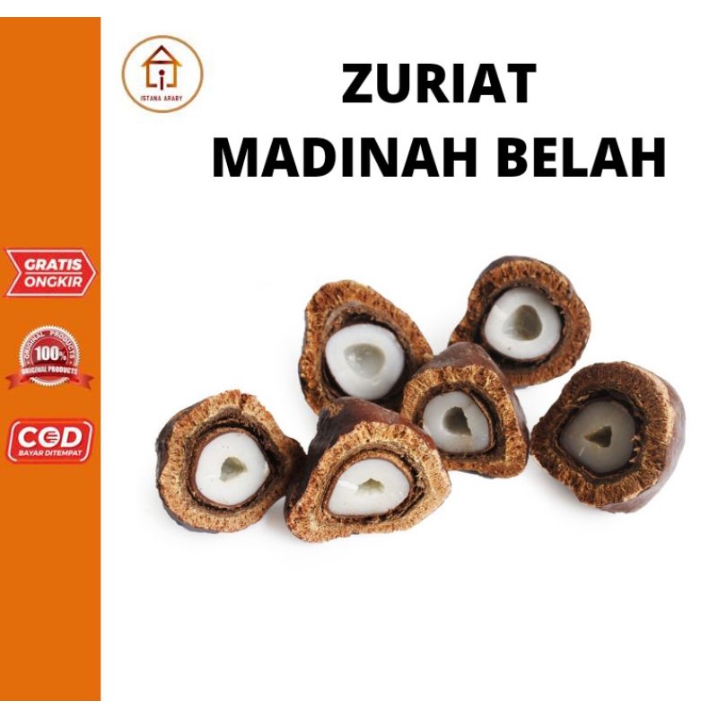 

ZURIAT MADINAH BELAH 500G /500G BUAH ZURIAT MADINAH / DOUM HITAM PEKAT ASLI UNTUK PROGRAM HAMIL