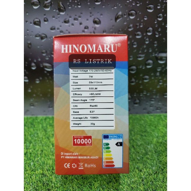 Lampu LED Hinomaru Bulb 7 Watt CAHAYA PUTIH COOL DAYLIGHT 6500K