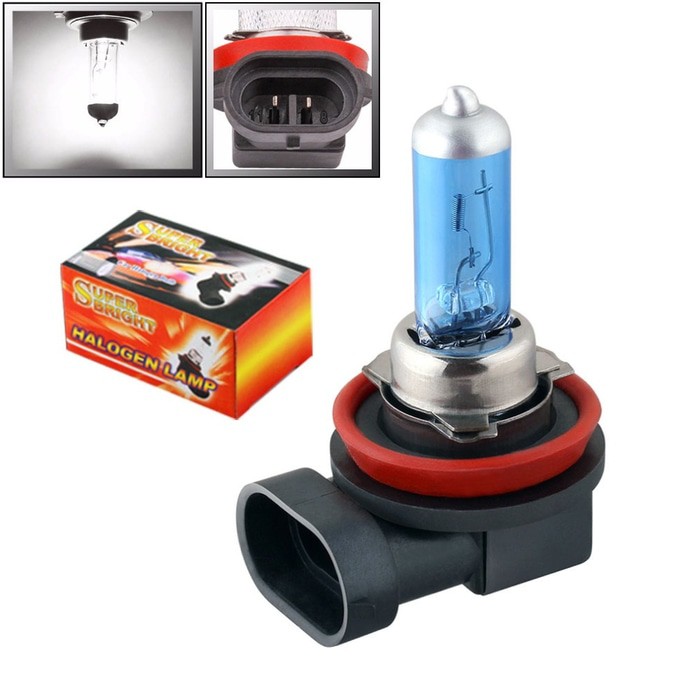 Lampu Bolam H11 Halogen Putih 5500 Kelvin