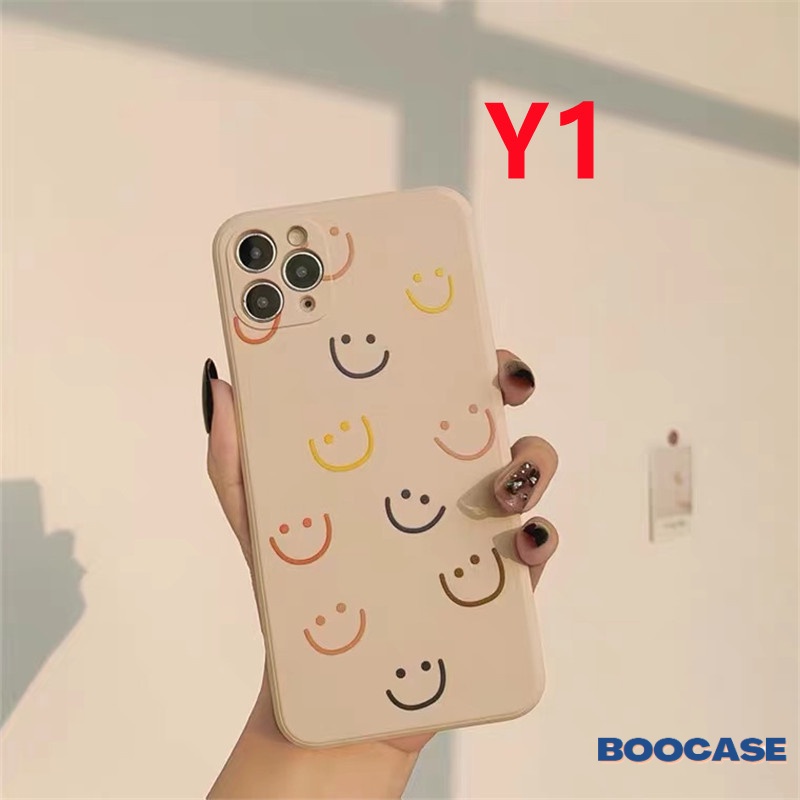 Casing Soft Case Realme C12 C15 8 8pro C25 C25s C11 C11 2021 C21 C20 C21A 7i 5 5s 5i C3 6i 6 6s 7 C17 RealMe Narzo 30A Realme Narzo 20 Pro Kartun Smile-ing Straidht edge Smiley Silicon Casing Cover-1