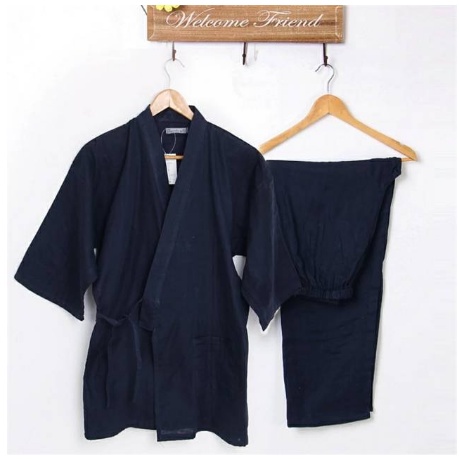 YUKATA PIYAMA KIMONO PIJAMAS JEPANG SATU SET BAHAN KATUN DINGIN CVC