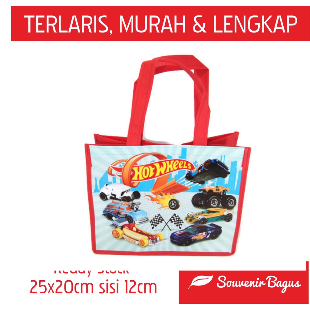 Tas Ultah Hot Wheels Cars Tas Ulang Tahun Hot Wheel Diecast Murah Mobil Mobilan Souvenir Hot Wheels