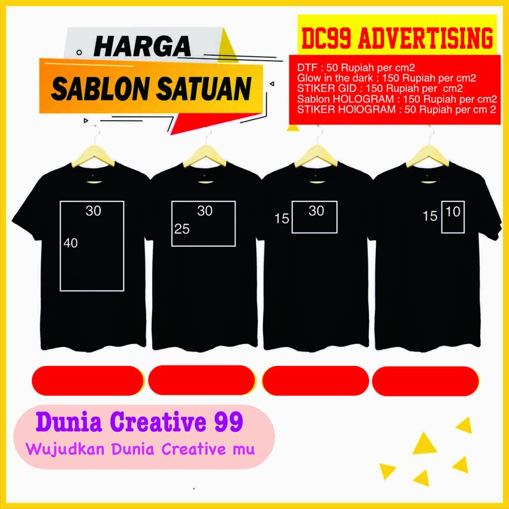 SABLON SETRIKA Custom Satuan