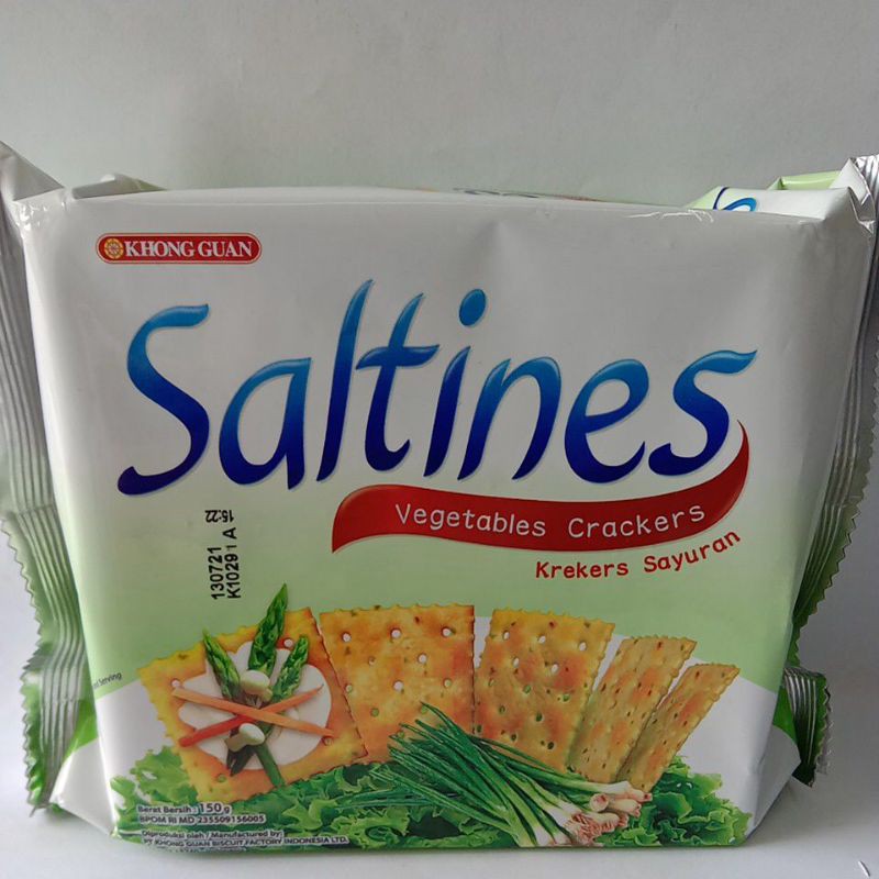 

KHONG GUAN SALTINES CRACKERS VEGETABLES 150gr