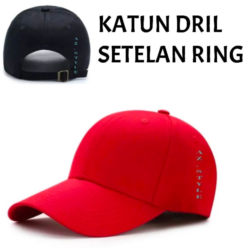 TOPI BASEBALL POLOS / TOPI POLOS KATUN PREMIUM / TOPI POLOS