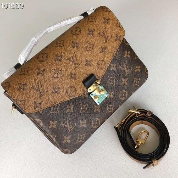 Tas LV Louis Vuitton Pochette Metis Monogram Reverse Mirror Quality