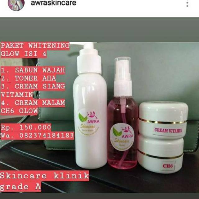 skincare whitening glowing