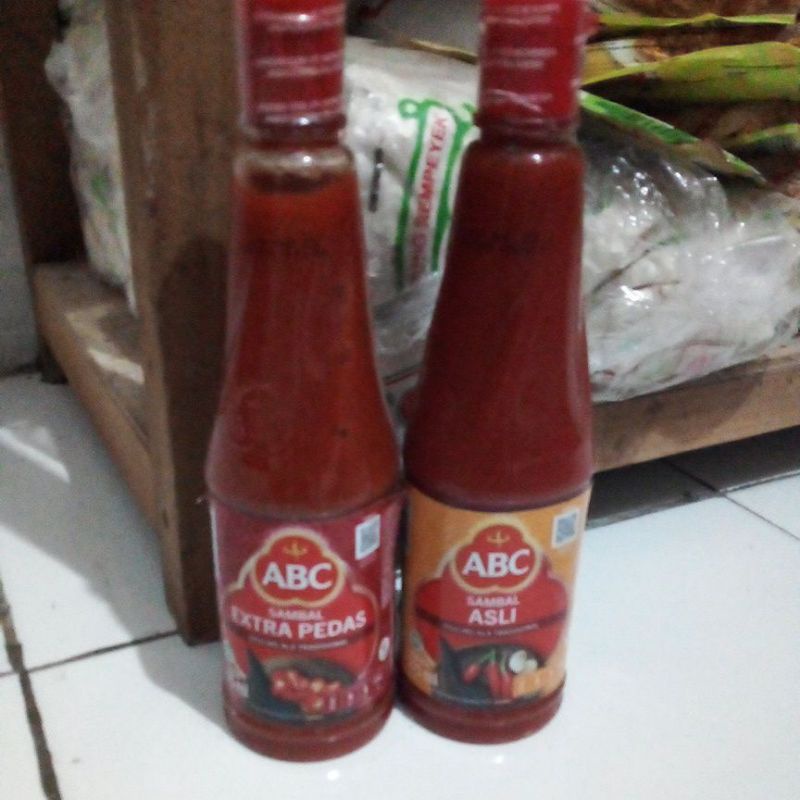 

Saos ABC sambal extra pedas dan sambal asli 275ml