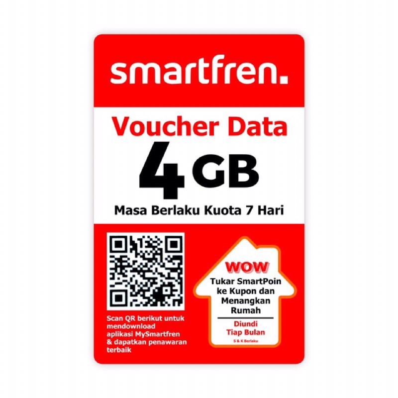 Voucher smartfren 4gb