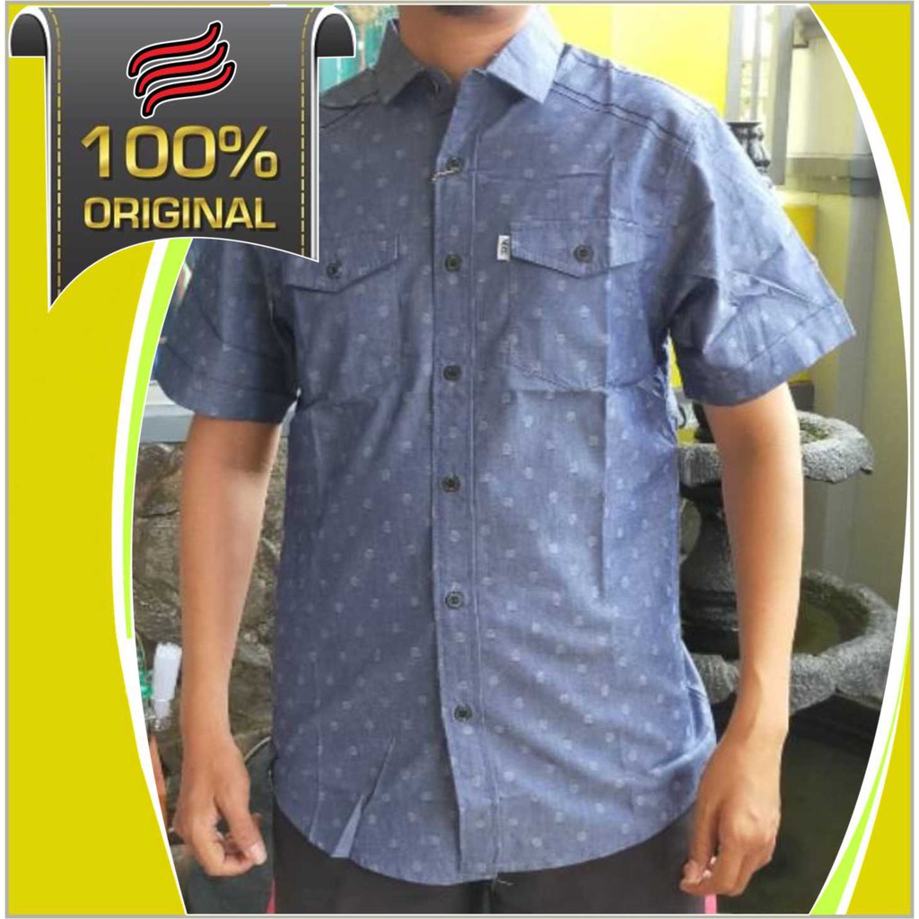 Kemeja Pendek Motif MXC / Kemeja Pendek Katun
