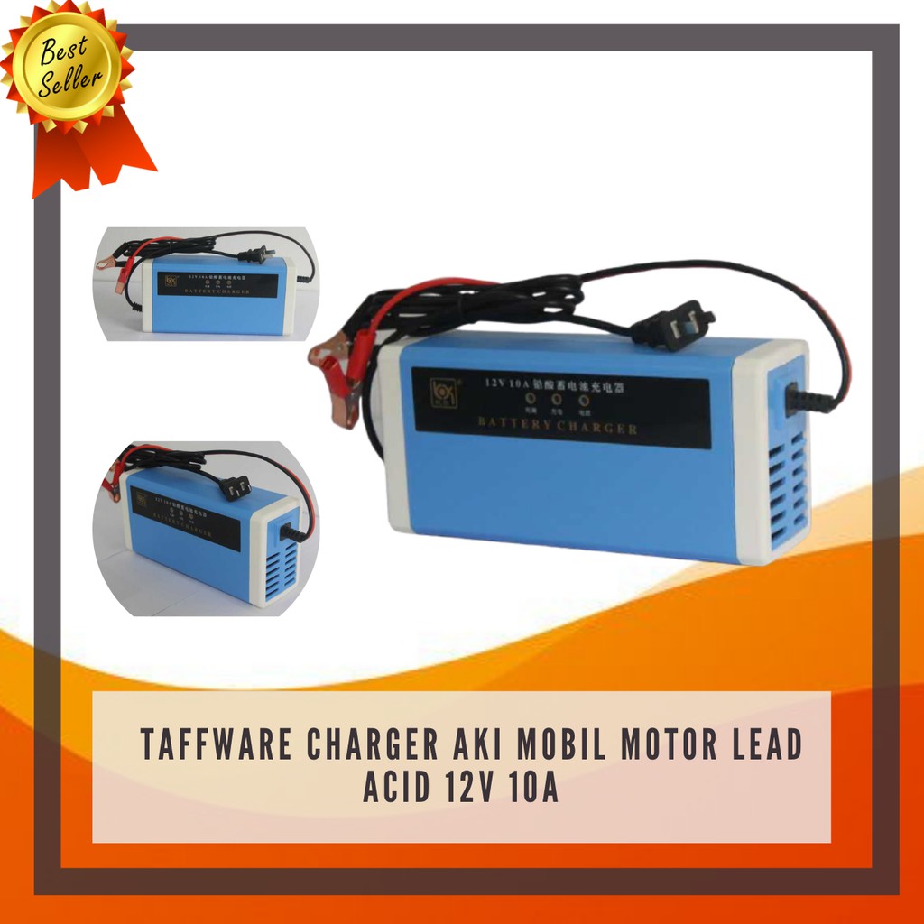 Charger Aki Mobil Motor Lead Acid 12v 10A - Alat Charger Aki Motor Dan Mobil Murah