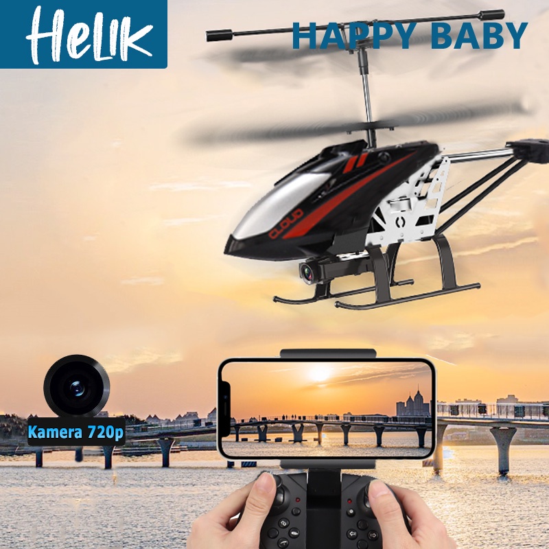 Promo Helikopter Remote Control dengan kamera 720P Koneksi WIFI Bahan Paduan Giroskop Bawaan Terbang