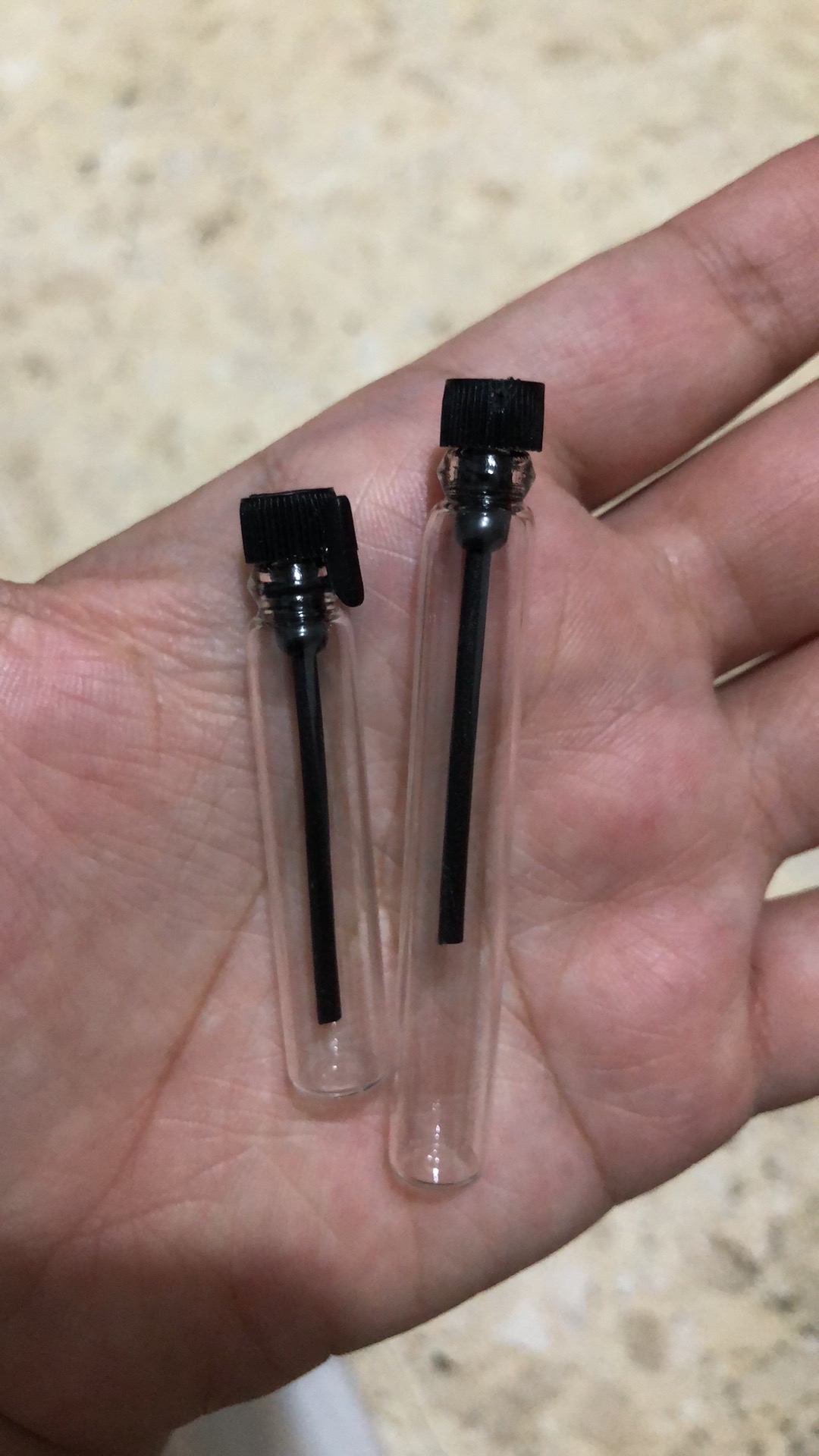 Botol Parfum Penicilin 2ml/botol Tester Lidi/tutup Putih/hitam