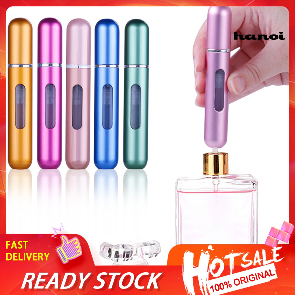 PZ_5ml Portable Travel Mini Refillable Perfume Spray Bottle Atomizer Container