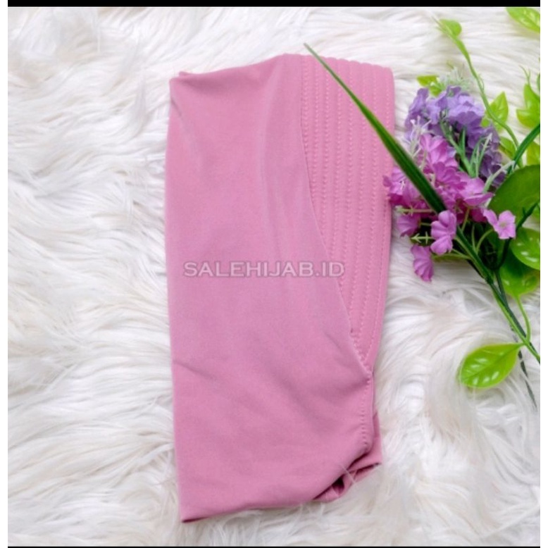 JILBAB SPORT LYCRA MURAH || HIJAB OLAHRAGA KERUDUNG INSTAN-Dustypink