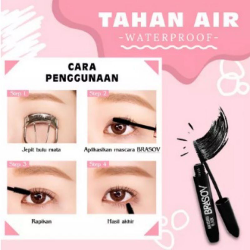 BRASOV Mascara Waterproof BPOM