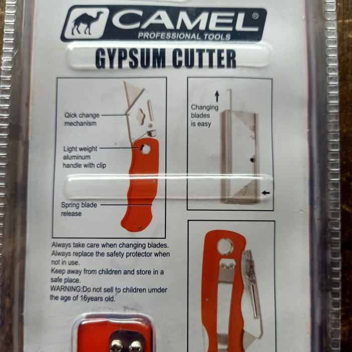 

Star Pisau Lipat Cutter Pemotong Gypsum Camel Hemat
