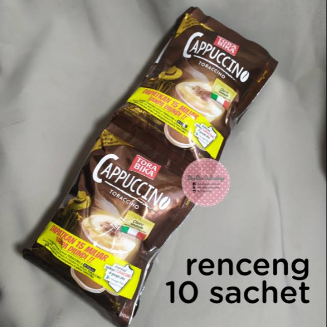 

TORACCINNO 10 sachet renceng torabika cappuccino undian 15 milyar