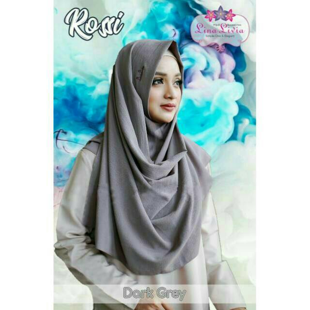 jilbab hijab pasmina Linalivia Rossi kerudung krudung segi empat instan murah ootd kekinian terbaru