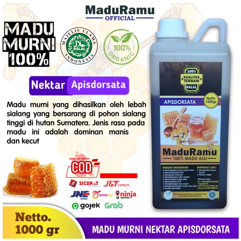 

MADU MURNI ASLI NEKTAR APISDORSATA MADU HUTAN SUMATERA JAMBI RIAU ALAM - APISDORSATA