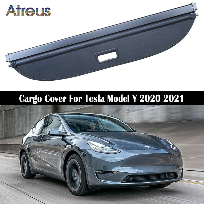 1 Set Cover Pelindung Bagasi Belakang Mobil Untuk Tesla Model Y 2020 2021 2022