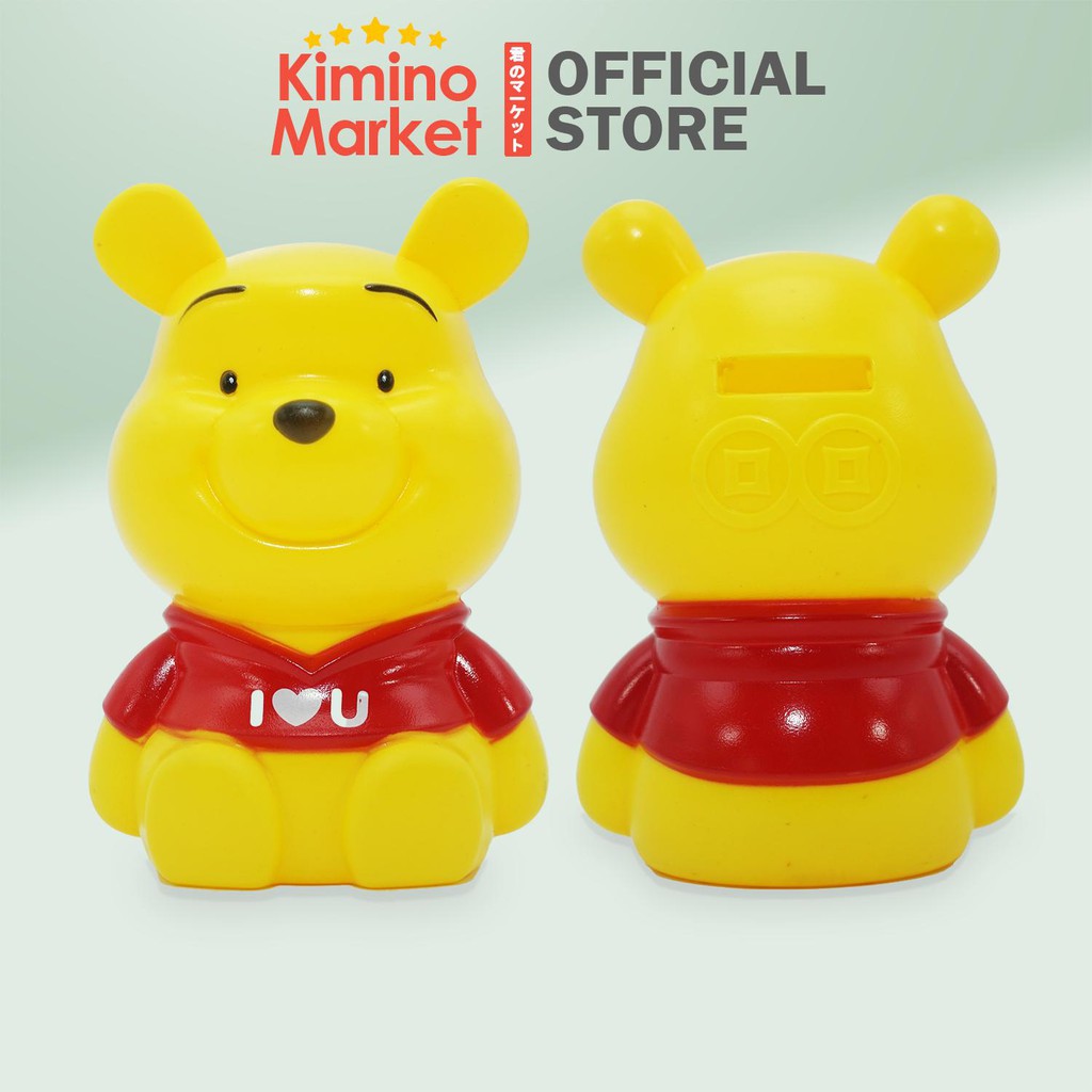 Celengan Mini The Pooh Tabung Plastik Import Uang Logam dan Kertas Lucu Murah Berkualitas