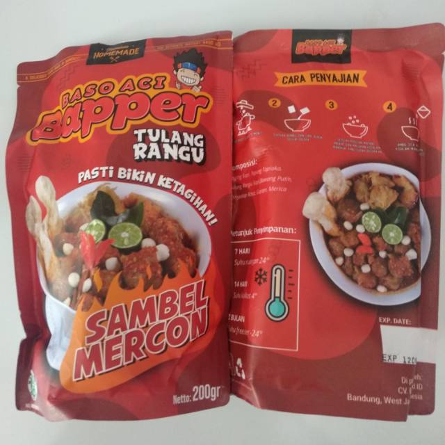 

Baso Aci Bapper Tulang Rangu Sambal Mercon